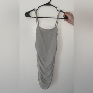 Sparkly Grey Bodycon Mini Dress